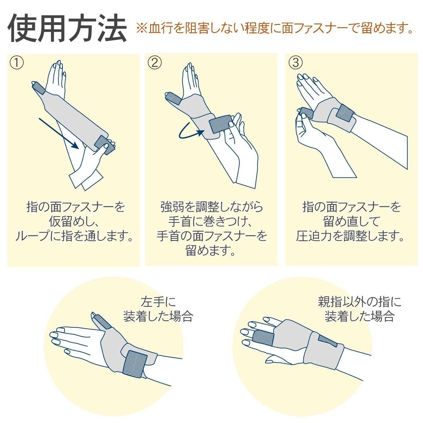 日本製手腕護帶 (左右手通用)
