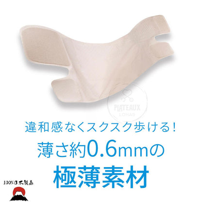 日本製ALPHAX醫生醫護系列 Pita Skin日製超薄 0.6mm護膝 (米色) - PLATEAUX LoHas Japan