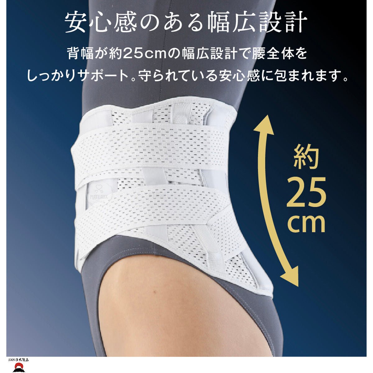日本製  醫生醫護系列 PREMIUM 4重固定透氣護腰束腹腰帶 