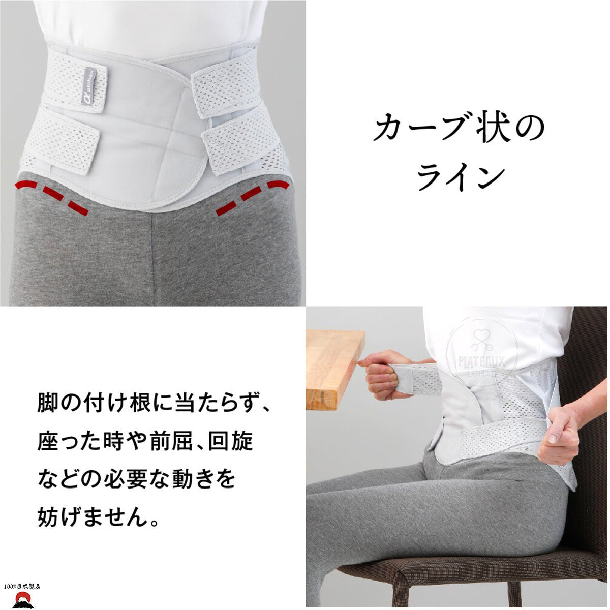Alphax 日本製  醫生醫護系列 PREMIUM 4重固定透氣護腰束腹腰帶 (升級版)